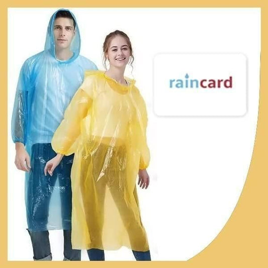 FULLY Reusable Wallet Rain Card Rain Coat for Adults (pack of 2)