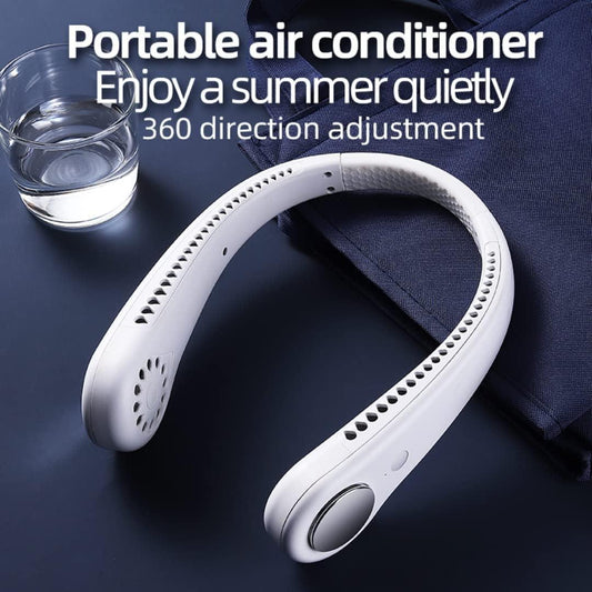 Portable Hanging USB Rechargeable Wearable Neck Fan